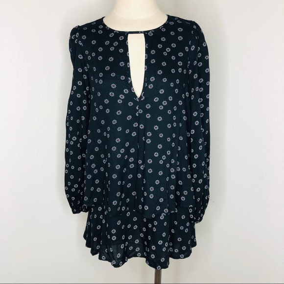 Free People Beck Tiered Tunic Floral Boho Festival - Picture 2 of 8